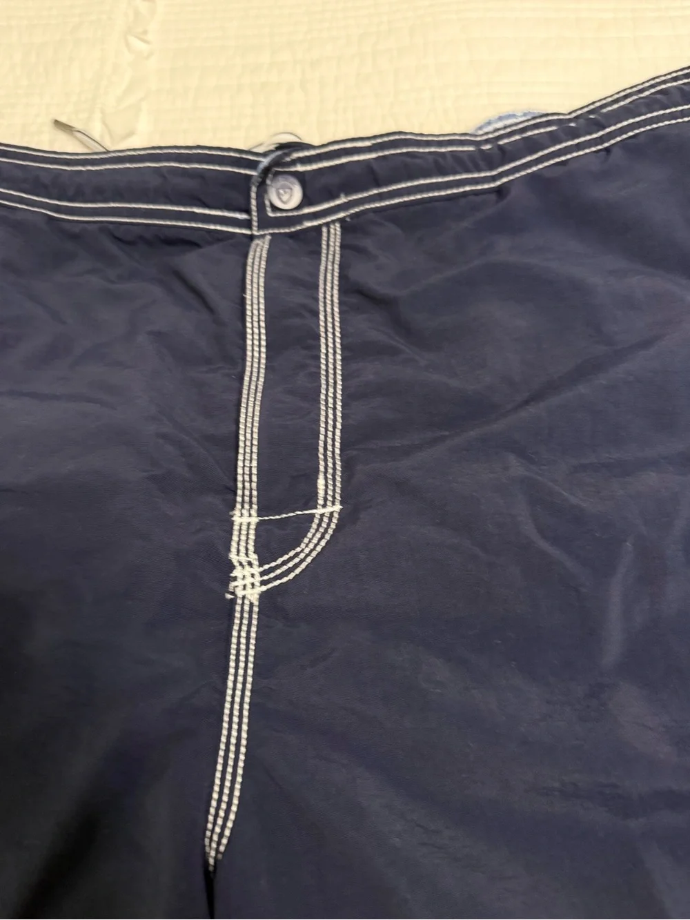 Cremieux Navy Swim Trunks XL Mesh Lined Preppy Coastal Beach Shorts
